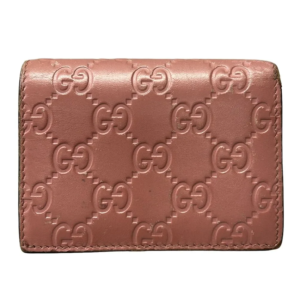 Gucci Cherry Bifold Wallet 476050 Pink Red Multi